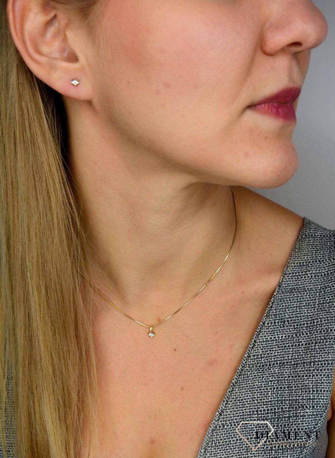 Złota zawieszka DIAMENT białe złoto, diamenty P 353.jpg